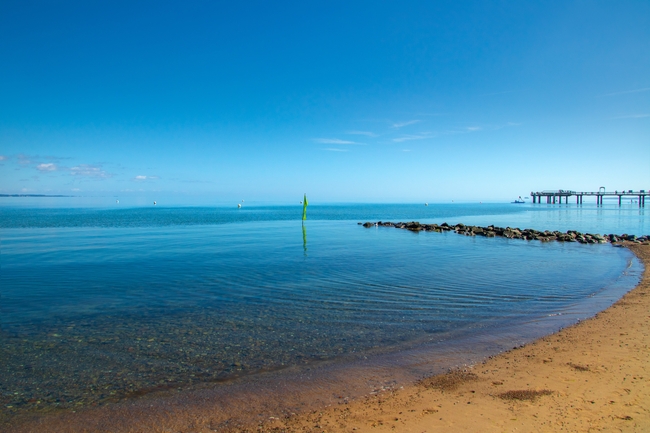 夏日波罗的海海滩风光摄影图片