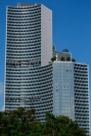 蜂窝式现代高楼建筑摄影图片