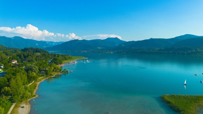 德国蓝色山水湖泊风景摄影图片