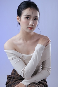 亚洲性感一字肩美女人体写真艺术摄影