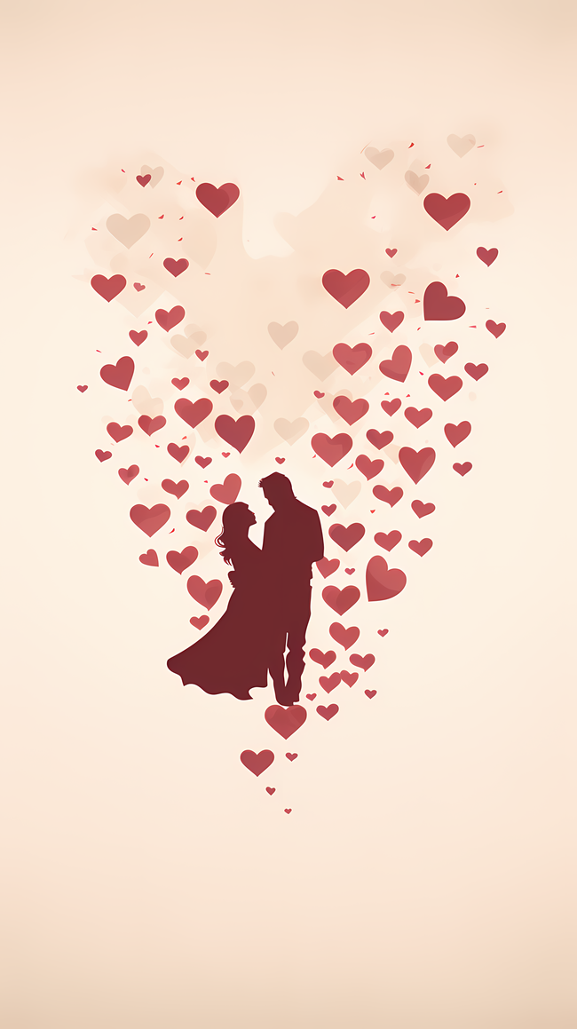唯美浪漫情人节海报设计图片下载