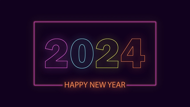 2024新年数字设计图片