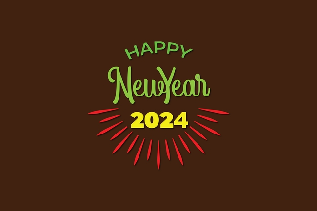 2024年新年快乐祝福壁纸图片