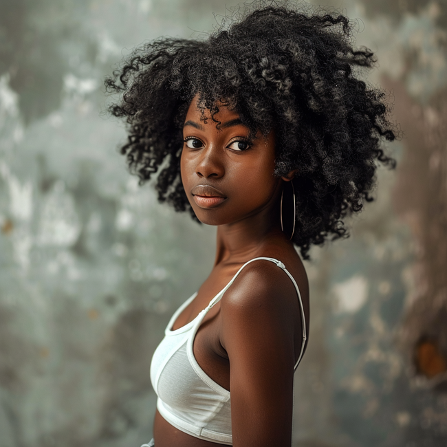 性感黑人美女内衣摄影人体艺术图片