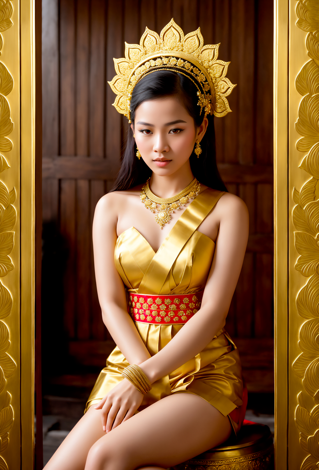 亚洲泰国服饰传统美女写真图片