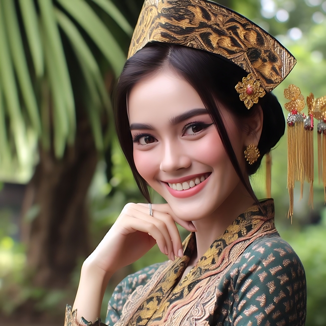 亚洲民间传统服饰美女写真摄影图片