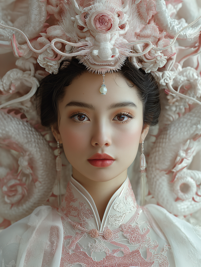 亚洲美女古典妆容装扮摄影写真图片下载