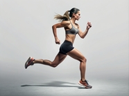 欧美运动健身跑步美女写真摄影图片