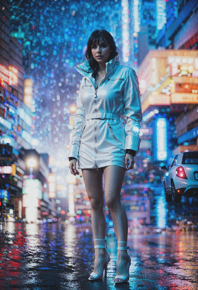 都市雨夜高跟鞋长腿美女摄影图片大全