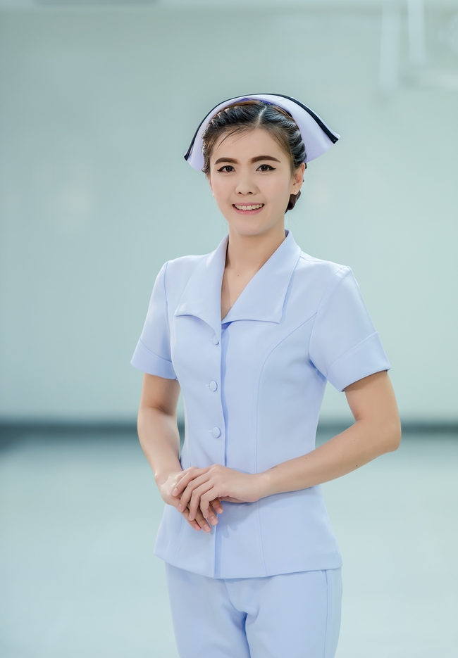 亚洲护士制服美女写真摄影图片