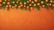 橙子装饰墙背景图片