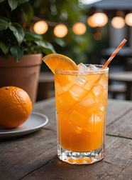 新鲜冰镇橙汁摄影图片