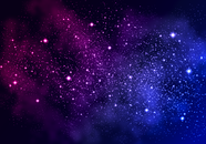 唯美浩瀚紫色星空星云摄影图片
