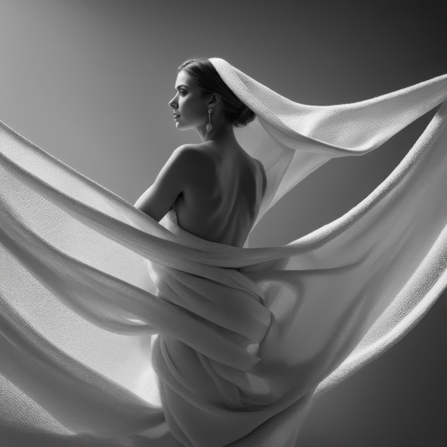 大胆黑白艺术风格MM131美女人体图片