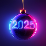 2025年圣诞节彩球摄影图片