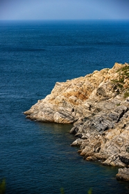 浩瀚大海蓝色海岸风光摄影图片