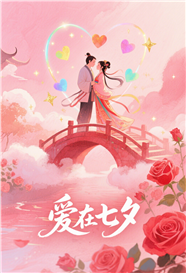 水彩风格爱在七夕海报图片