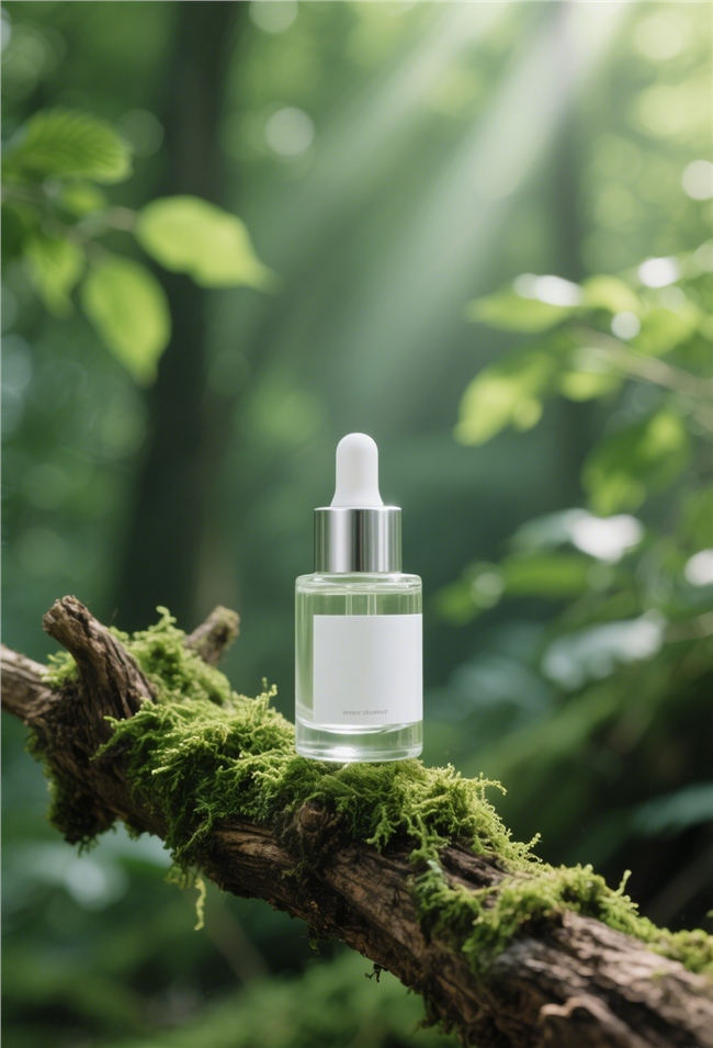 绿色森氧风精油摄影图片