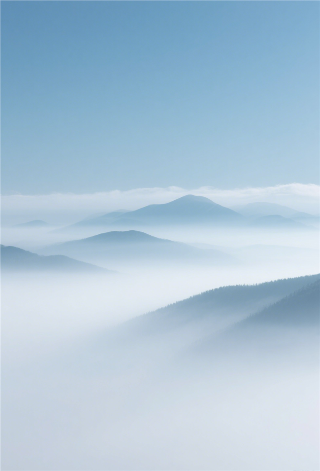 云雾缭绕意境云海山川风景图片