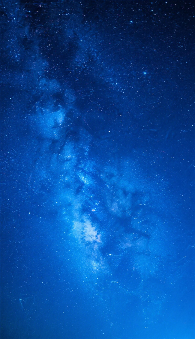 蓝色梦幻星空手机背景图片