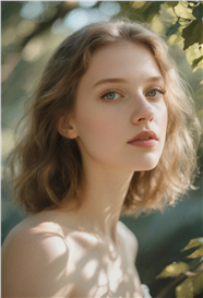 性感香肩锁骨俄罗斯美女图片