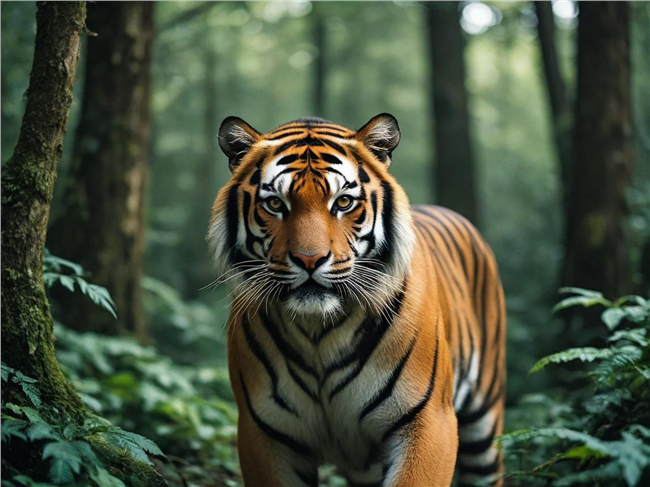 凶猛野生森林猛虎图片