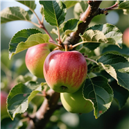苹果树苹果微距特写摄影图片