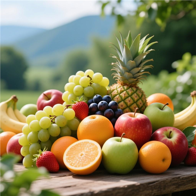 各种各样新鲜的水果摄影图片