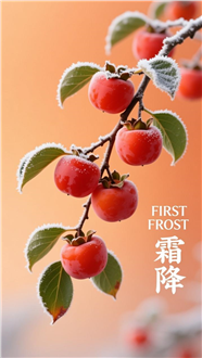 霜降节气海报图片