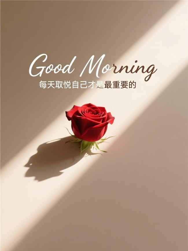 治愈系早安一句话说说图片