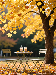 秋天黄色梧桐树叶摄影图片