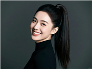 黑色高领打底衫高马尾美女写真图片