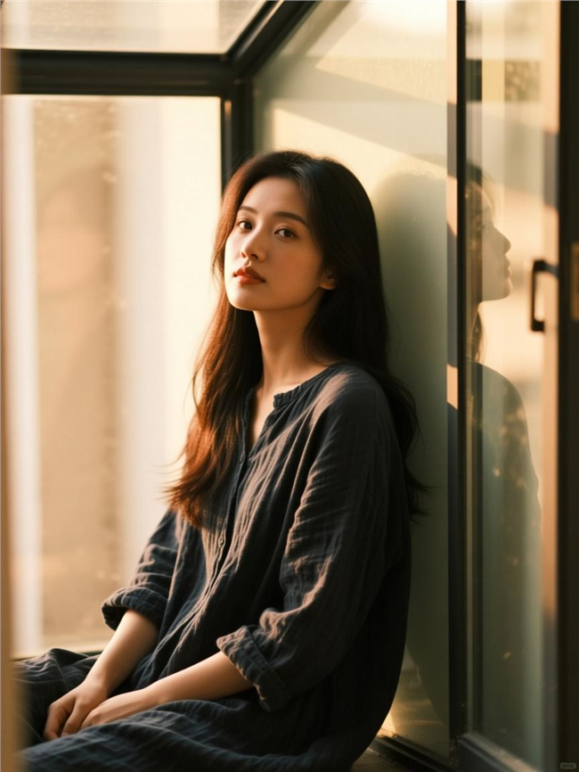 日常松弛感美女生活摄影图片