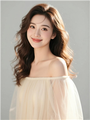 性感露肩纱衣美女人像艺术图片