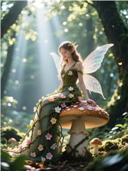 梦幻森林精灵少女图片