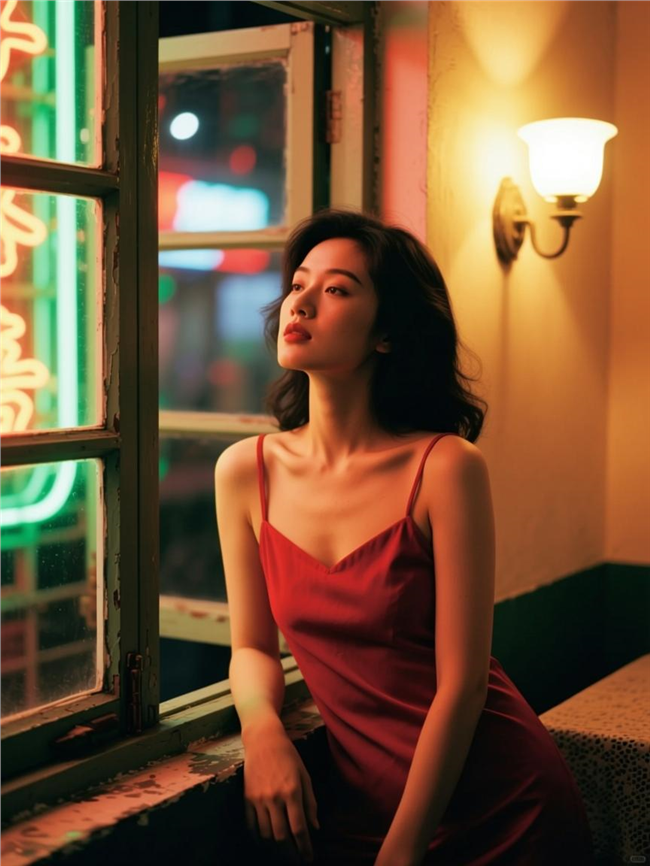 香港复古风格性感美女图片