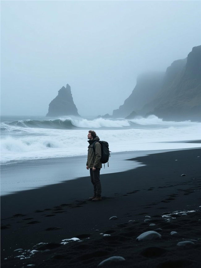 岛屿探险背包帅哥图片