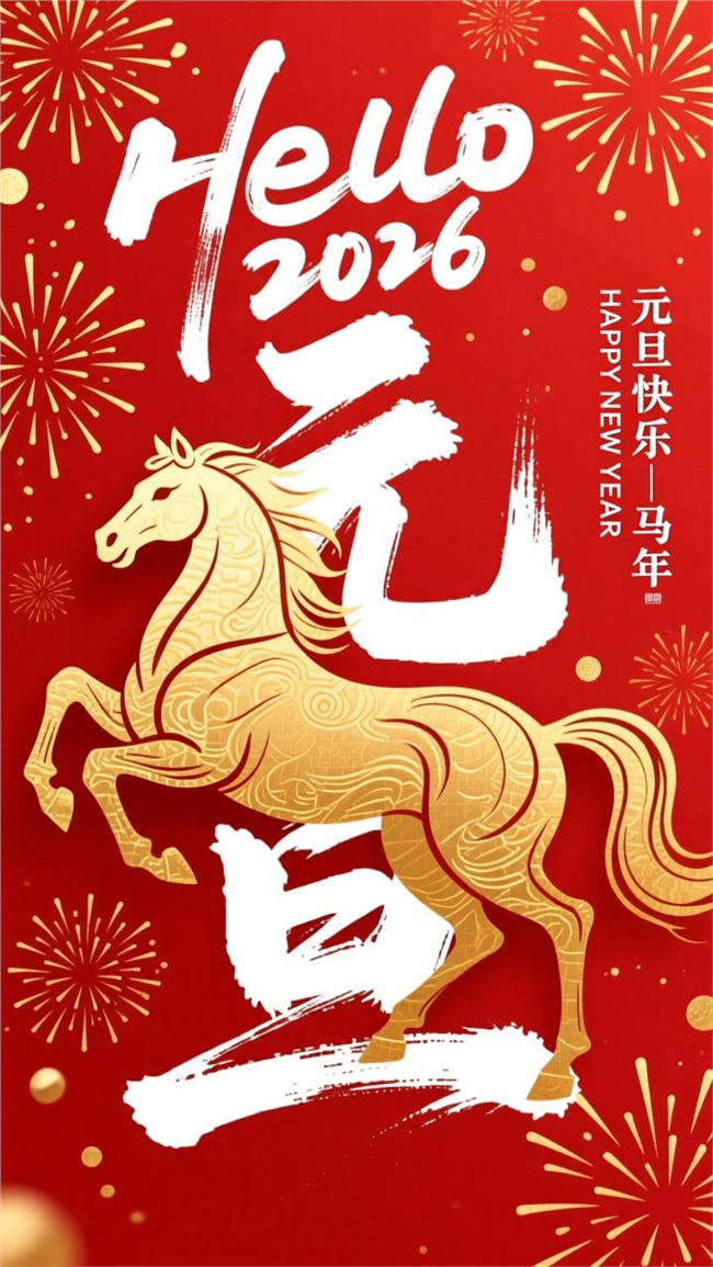 2026年马年元旦图片素材