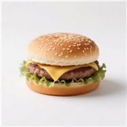 牛肉芝士夹心汉堡图片