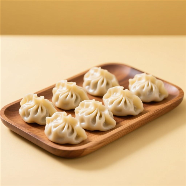 诱人手工水饺摄影图片