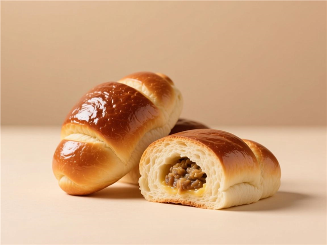 烘焙带馅面包点心图片