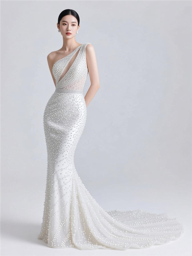 时尚高定礼服美女人体艺术照片