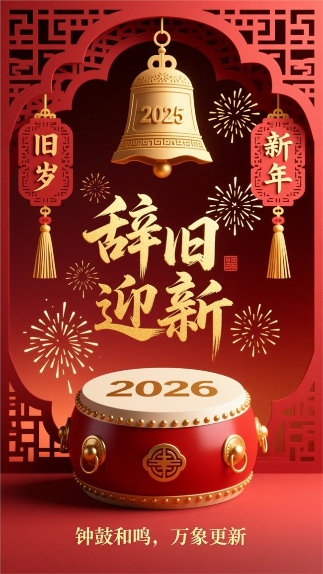 2026年辞旧迎新海报图片