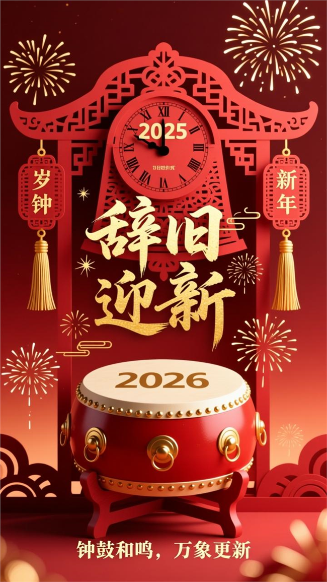 2026年辞旧迎新春节海报图片
