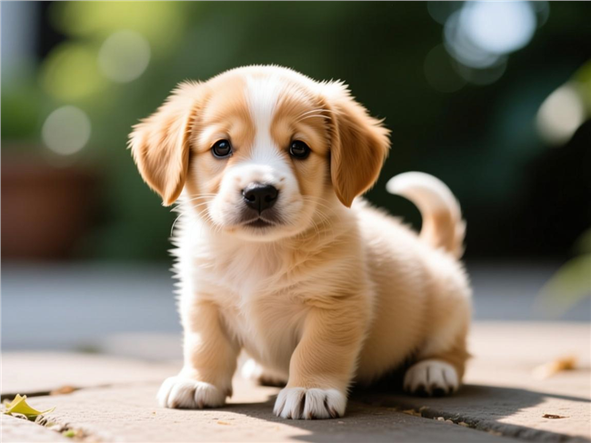 可爱萌狗狗摄影图片