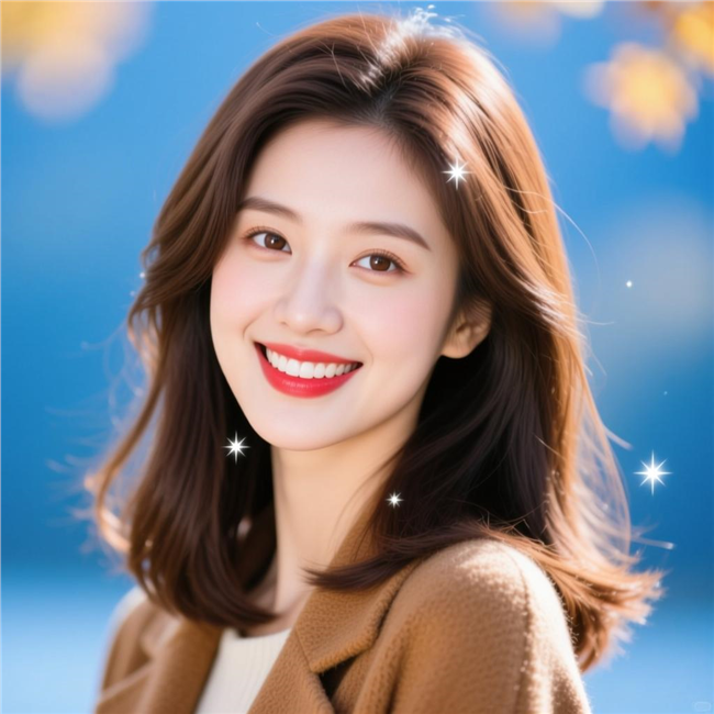 中长发披肩美女写真摄影图片