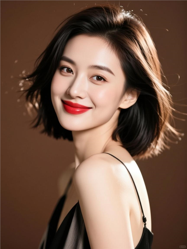 时尚轻熟风短发发型图片