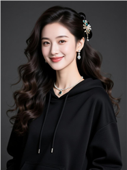 长发飘逸微卷翻翘美女图片