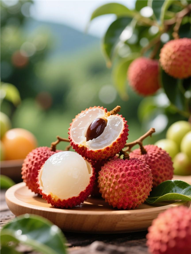 荔枝果园新鲜荔枝图片