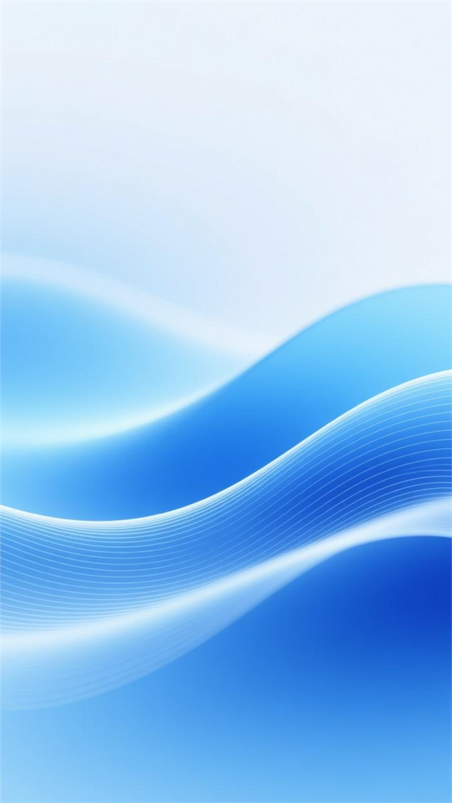蓝色渐变波浪线条科技背景图片